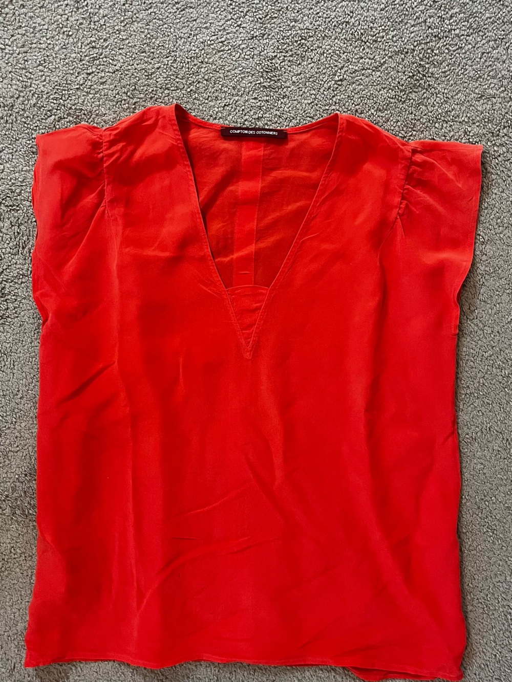 Comptoir Des Cotonniers Vivid Red Blouse